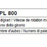 Рабочие колеса Comefri NPL 800 с загнутыми назад лопатками