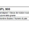 Рабочие колеса Comefri NPL 900 с загнутыми назад лопатками