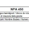 Рабочие колеса Comefri NPA 450 с загнутыми назад лопатками