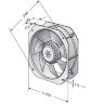 Вентилятор Ebmpapst W2E200-HK86-01 225x225x80 - компактный AC