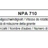 Рабочие колеса Comefri NPA 710 с загнутыми назад лопатками