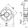 Вентилятор Ebmpapst W2E250-HL06-01 280x280x80 - компактный AC