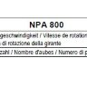 Рабочие колеса Comefri NPA 800 с загнутыми назад лопатками