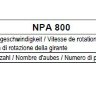 Рабочие колеса Comefri NPA 800 с загнутыми назад лопатками