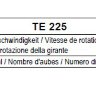 Рабочие колеса Comefri TE 225 с загнутыми назад лопатками