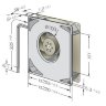 Вентилятор Ebmpapst RG160-28/14NTD Turbofan компактный DC 24B