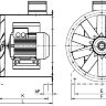 Вентилятор осевой вытяжной AXCBF 250D2-32